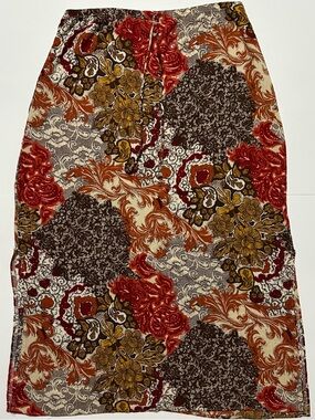 Kathy Lee Boho Floral Maxi Skirt Vintage 90’s Collection Size L